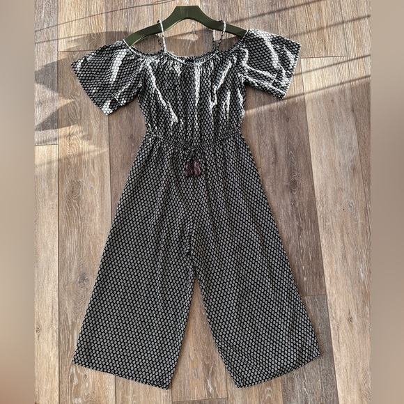 🛍️ art class white floral print jumpsuit . Great condition. - Picture 1 of 11